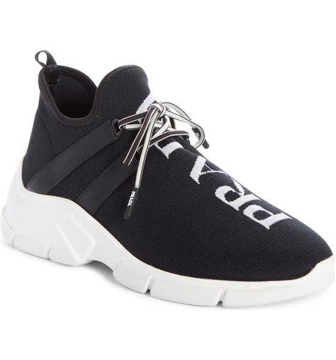 prada sock shoes women's|Prada knit sock sneakers.